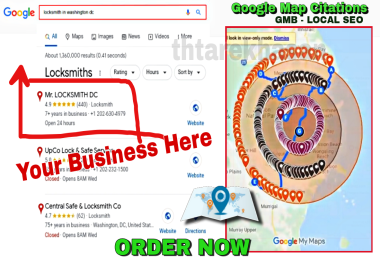 I will do 360 Google map citations for ranking higher your local business