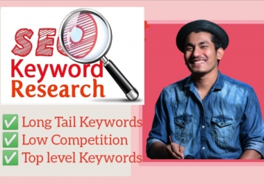 Do In-depth SEO Keywords Research and Competitor Analysis for your website niche