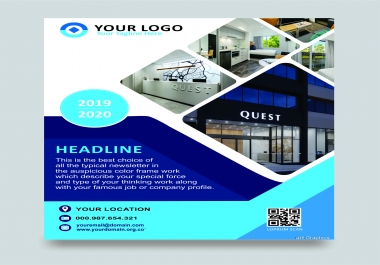 I will design a modern and professional flyer for you