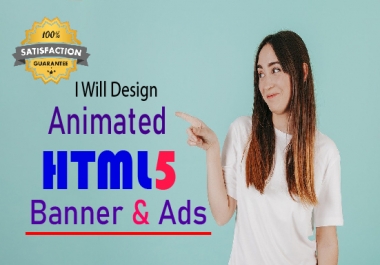 I will design animated HTML5 banners ads for google AdWords