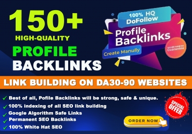  150 High Authority web 2.0 permanent Profile backlink 