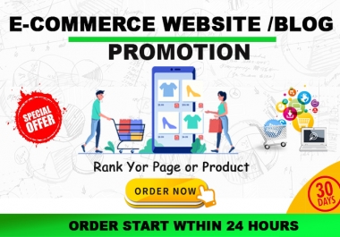 Promote your etsy promotion,  ebay,  e-commerce stores,  products real traffic to websites for 30 days
