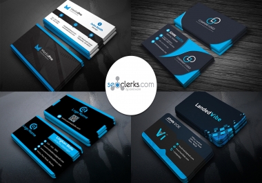 I will design professional modern minimal business card and logo