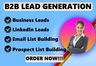 I will provide B2B LinkedIn Lead Generation,  targeted email list