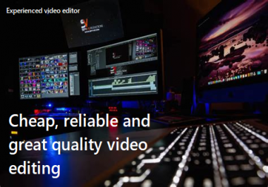 Great and reliable video editing
