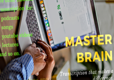 I will do flawless audio or video transcription in 24 hours