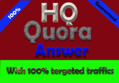 20 HQ Quora Answers together with your keywords