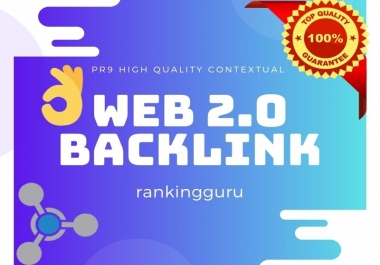I'll Do 25 Web 2.0 Contextual Backlinks of High PR mostly dofollow