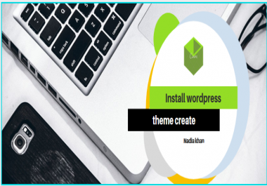 I will install wordpress theme create customize responsive website