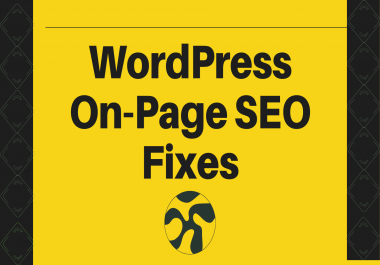 I will do WordPress On-Page SEO Fixes