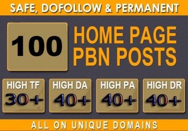 Get Extreme 100+PBN Backlink in your website hompage with HIGH DA/PA/TF/CF with Uniqe Website