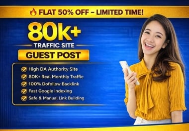Write And Publish 1 Premium Guest Post on HIgh traffic Website with dofollow backlink