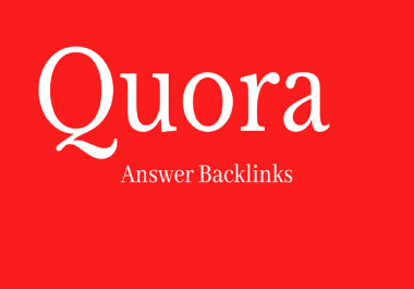 Do 30 Quora Answer Backlinks About Your Niche Limited Time Offer