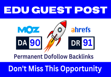 Write and Publish 5 Edu Guest Posts on Top Universities,  Dofollow Backlinks