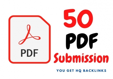 I will do manually PDF submission to 50 pdf sharing sites