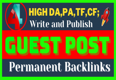 write and publish 4 H.Q. DA, PA Guest Post permanent Backlinks on reddit,  behance,  linkedin,  medium