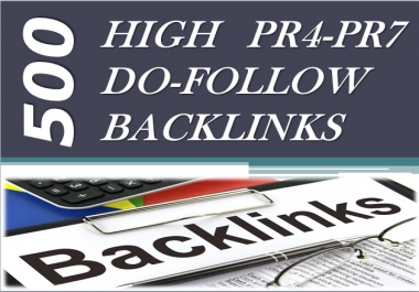I will submit your website to 500 high PR dofollow backlinks