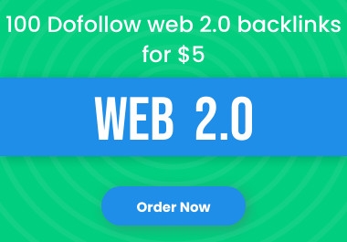 I will create manually 100 dofollow web 2.0 backlinks