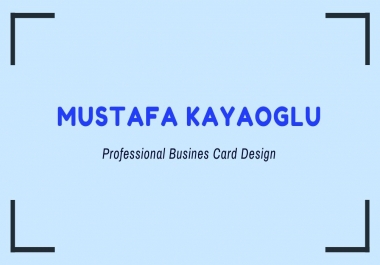 I Prepare Great Business Cards For You