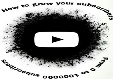 It's a thumbnail for anyone who wants to teach the people to grow their fans