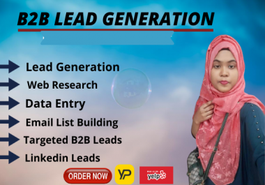 I will do targeted b2b lead generation and email list building