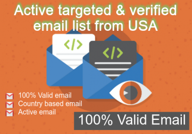 active targeted & verified email list from USA or other country