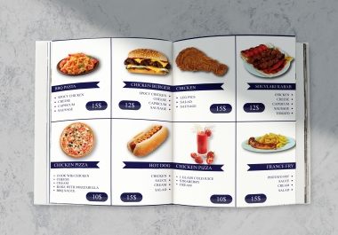 I will do amazing resturent menu and product catalouge design