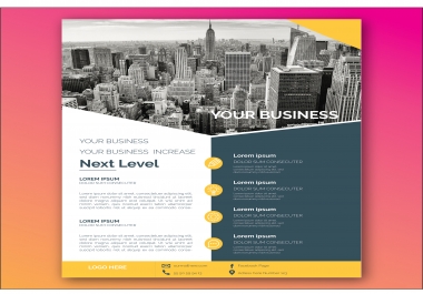 I will do amazing flyer and brochure design