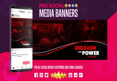 I will design awesome social media cover or website banner