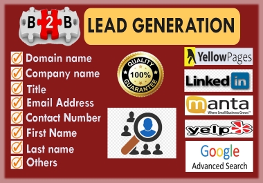 collect 100 targeted leads as per your requirements.