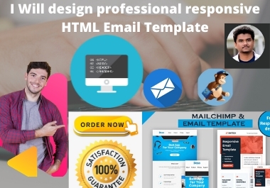 I Will design professional responsive HTML Email Template