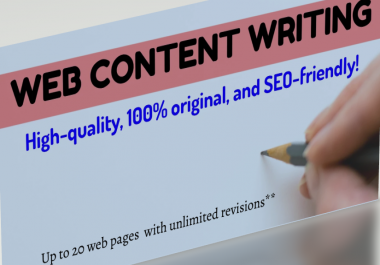 I will write creative content for your Website