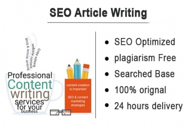 I will write Professional SEO Article on any topic