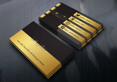 I will design luxury business card.