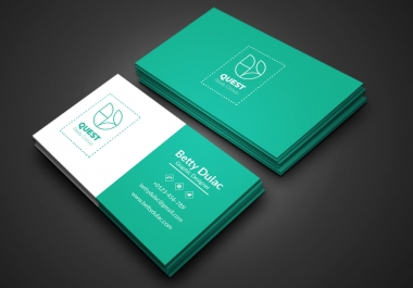 I will do a modern minimalist corporate business card design In 24 Hours
