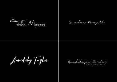 I will design stylish,  unique and stunning signature logo