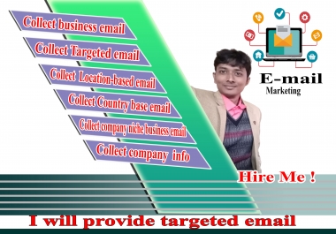 I Will collect email list web research for your business