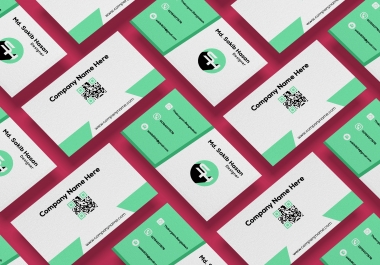 I will create a professional business card design