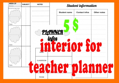 kdp,  kindle amazon interior for teacher planner