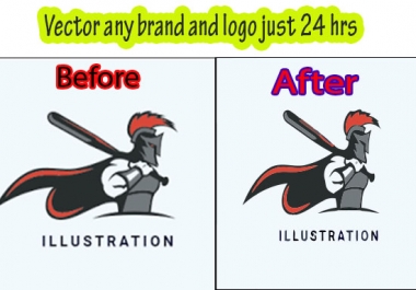 I will convert low quality logo image to vector with ai, eps, svg, cdr. PDF