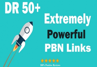 Build,  All DR50+ High Quality 50 PBN Backlinks,  To Website Improving And increase Site DR