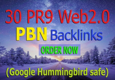 30 Homepage web2.0 PBN Post with High DA PA CF Backlinks
