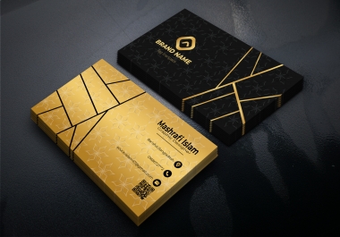 I will create a unique and luxury business card design