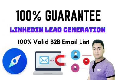 B2B email list linkedin lead generation 100 Leads