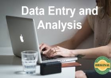 I will do data entry,  data analysis,  data cleaning,  copy paste & file conversion for you