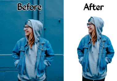 I will remove or change background of any images within minutes