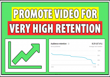 Youtube Promote Video For Very High Retention