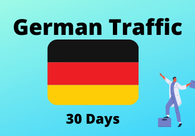30 day traffic from Germany for 1 month country targeted traffic,  low bounce German traffic