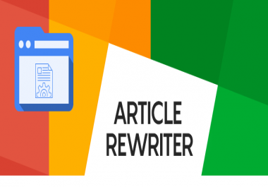 I will be an SEO content writer and article rewriter