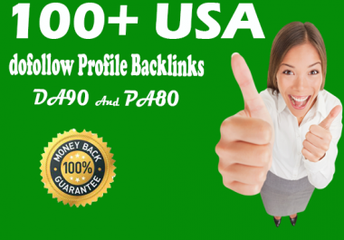 I will create 100 USA do follow profile backlink for website